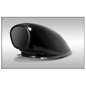 Harwood Fiberglass Hood Scoop - Drag/ Boat Gel Coated Black - 3187