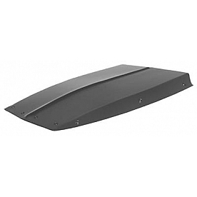 Harwood Fiberglass Hood Scoop - Cowl Induction Gelcoat Black - 4103