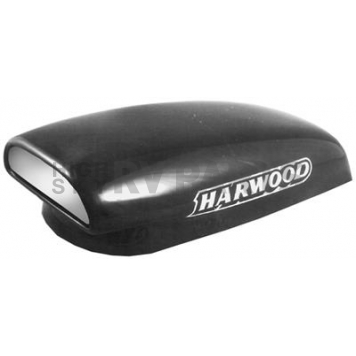 Harwood Fiberglass Hood Scoop - Pro Street Gelcoat Black - 4162