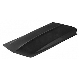 Harwood Fiberglass Hood Scoop - Cowl Induction Gelcoat Black - 1103