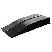 Harwood Fiberglass Hood Scoop - Cowl Induction Gelcoat Black - 1107