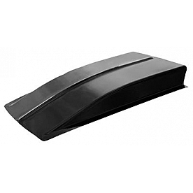 Harwood Fiberglass Hood Scoop - Cowl Induction Gelcoat Black - 1107