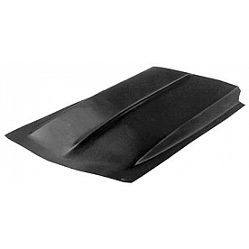 Harwood Fiberglass Hood Scoop - Cowl Induction Gelcoat Black - 1111