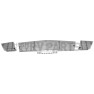 Street Scene Bumper Grille Insert  Polished Silver Aluminum - 95080997