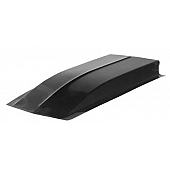 Harwood Fiberglass Hood Scoop - Cowl Induction Gelcoat Black - 1116