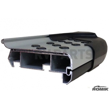 Romik USA Running Board Black Anodized Aluminum Stationary - 62392419-2