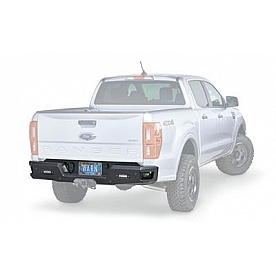 Warn Bumper 1-Piece Angled Design Steel Black - 105863