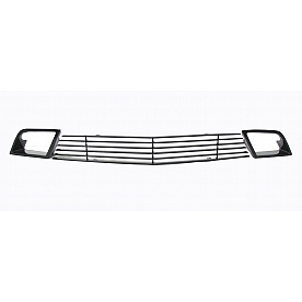 Street Scene Bumper Grille Insert Horizontal Bar Powder Coated Black Aluminum - 95085225