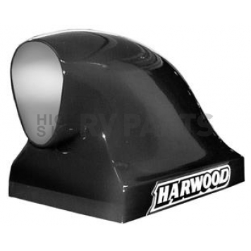 Harwood Fiberglass Hood Scoop - Dragster Gelcoat Black - 3156