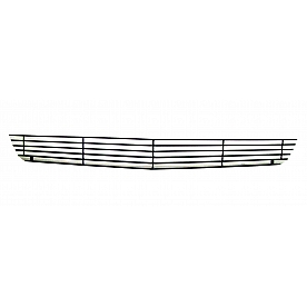 Street Scene Bumper Grille Insert Black Aluminum - 95085229
