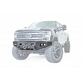 Warn Bumper Ascent 1-Piece Design Steel Black - 106916
