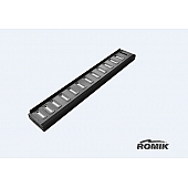 Romik USA Running Board Black Anodized Aluminum Stationary - 80033419