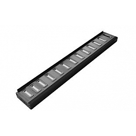 Romik USA Running Board Black Anodized Aluminum Stationary - 81316419