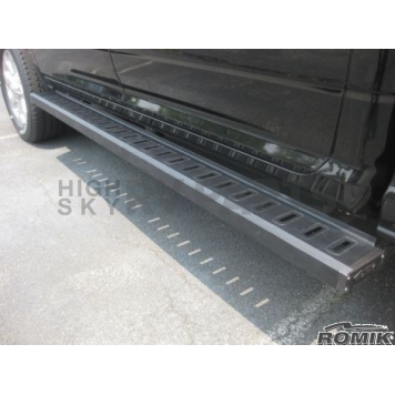 Romik USA Running Board Black Anodized Aluminum Stationary - 81345419-1