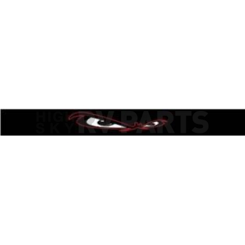 Chroma Graphics Window Graphics - 38 Inch x 5 Inch Mean Eyes Fear This Logo - 3304