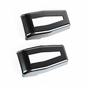 Rugged Ridge Rear Window Hinge Cover - Plastic Black Painted Set Of 2 - 1331131