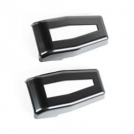 Rugged Ridge Rear Window Hinge Cover - Plastic Black Painted Set Of 2 - 1331131