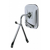 CIPA USA Exterior Mirror Rectangular Manual Silver Single - 45500