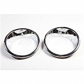 Rugged Ridge Headlight Trim - Acrylic Silver Set Of 2 - 1331120