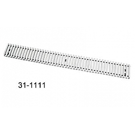 Paramount Automotive Bumper Grille Insert Vertical Overlay Polished Silver Aluminum - 311111