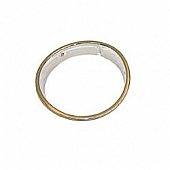 Omix-Ada Headlight Bezel - Steel Silver Single - 1241906