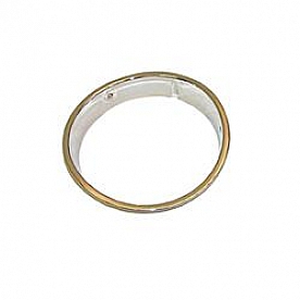 Omix-Ada Headlight Bezel - Steel Silver Single - 1241906