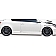 Extreme Dimensions Side Skirt - Primered Fiberglass Reinforced Plastic Black Set of 2 - 103158