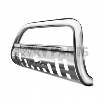 Black Horse Offroad Bull Bar Tube 3 Inch Polished Stainless Steel - BEB502S-1