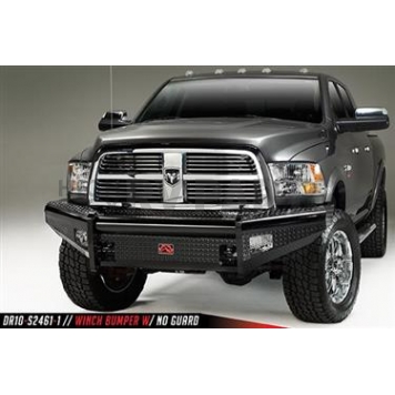 Fab Fours Bumper Premium 1-Piece Design Steel Black - DR10S29611