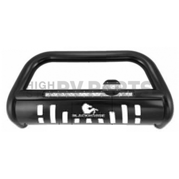 Black Horse Offroad Bull Bar Tube 3 Inch Black Satin Steel - BEB7502B