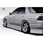 Extreme Dimensions Side Skirt - Fiberglass Reinforced Plastic Black Set of 2 - 113570