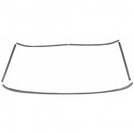 Goodmark Industries Windshield Molding Stainless Steel Set of 5 - FM52564S