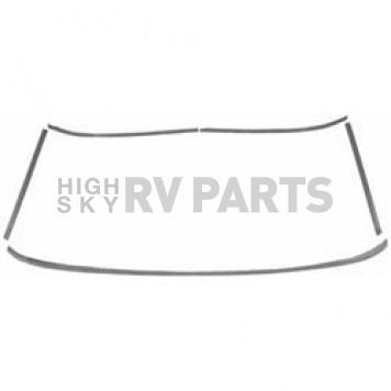 Goodmark Industries Windshield Molding Stainless Steel Set of 5 - FM52564S