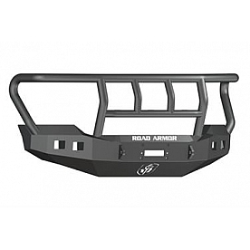 Road Armor Bumper Stealth Titan II 1-Piece Design Steel Black - 6114R2B