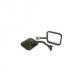 Rugged Ridge Exterior Mirror Manual Square Set Of 2 - 1100107