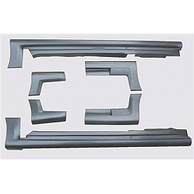 Street Scene Side Skirt - Bare Urethane Black Set of 6 - 95070841