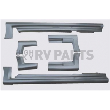 Street Scene Side Skirt - Bare Urethane Black Set of 6 - 95070841