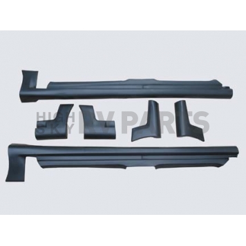 Street Scene Side Skirt - Bare Urethane Black Set of 6 - 95070842