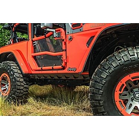 Rugged Ridge Rocker Panel Guard - Flat Polycarbonate Black Textured - 1165162