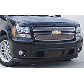 T-Rex Truck Products Grille Insert - Vertical Bar Rectangular Polished Aluminum - 31051