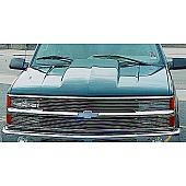Reflexxion Hood - Dual Cowl Bare Galvanneal Steel - 701602