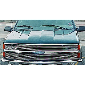 Reflexxion Hood - Dual Cowl Bare Galvanneal Steel - 701602