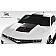 Extreme Dimensions Hood - Primered Fiberglass Black - 108185