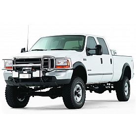 Warn Brush Guard Tubular Polished Silver Stainless Steel - 60450