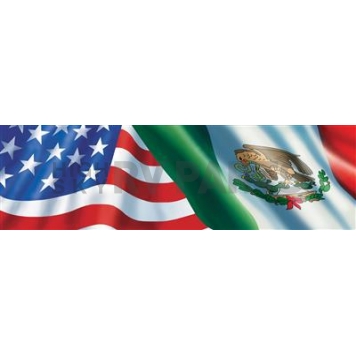 Vantage Point Window Graphics - American-Mexican Flag - 010006L