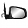 K-Source Exterior Mirror Electric OEM Black Single - 70215T