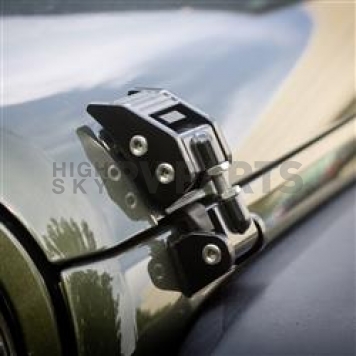 Rugged Ridge Hood Latch Powder Coated Steel Black Set Of 2 - 1121011