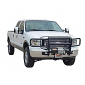 Mile Marker Brush Guard Tubular Powder Coated Black Steel - 5026642