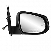 K-Source Exterior Mirror Electric OEM Black Single - 70219T