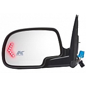 K-Source Exterior Mirror Electric OEM Black Single - 62134G